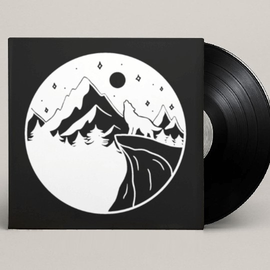 Wolf on the Mountain Custom Vinyl Record Sleeves