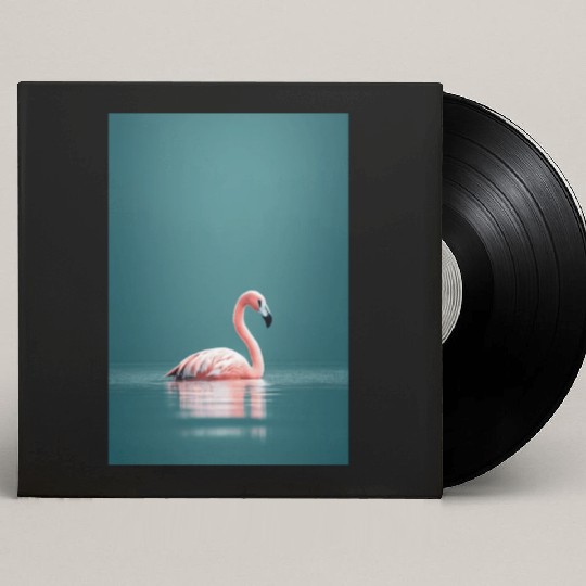 Flamingo im See Custom Vinyl Record Sleeves