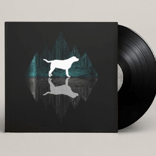 Labrador abstract - Geometry Dog Triangle Custom Vinyl Record Sleeves