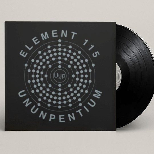 Element 115 Ununpentium Electron Shell Area 51 Ali Custom Vinyl Record Sleeves