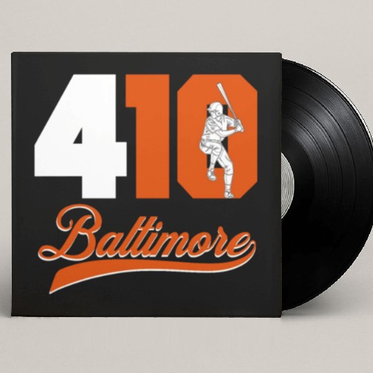 Baltimore baseball area code 410 Custom Vinyl Record Sleeves