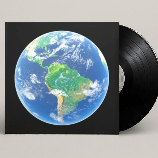Earth Planet Custom Vinyl Record Sleeves