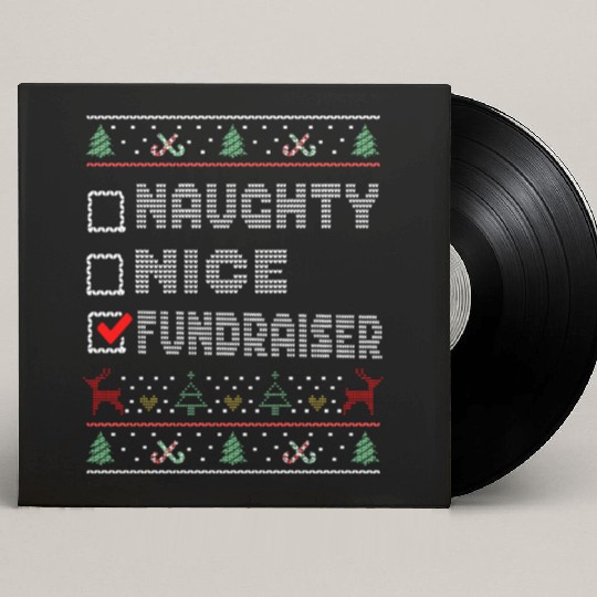 Naughty Nice Fundraiser, Matching Christmas Group Custom Vinyl Record Sleeves