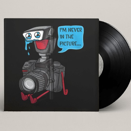 Sad Photo Camera Crying Photographer Joke Gift Pho Custom Vinyl Record Sleeves