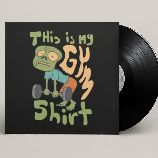 Halloween Train Hard Fitness Zombie Gym Custom Vinyl Record Sleeves