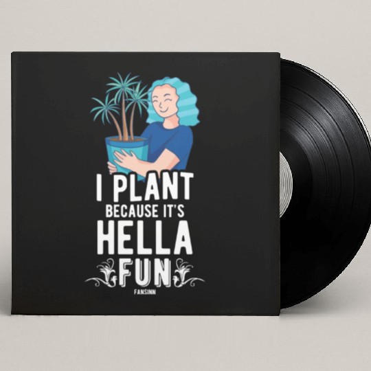 Mama loves plants in the garden Custom Vinyl Record Sleeves