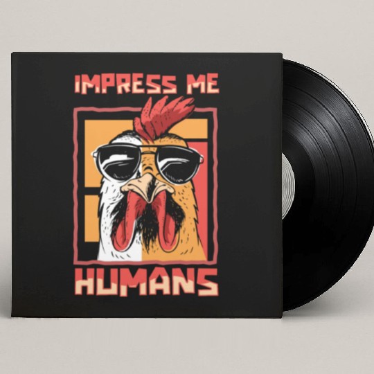 Rooster Cock Sunglasses Custom Vinyl Record Sleeves