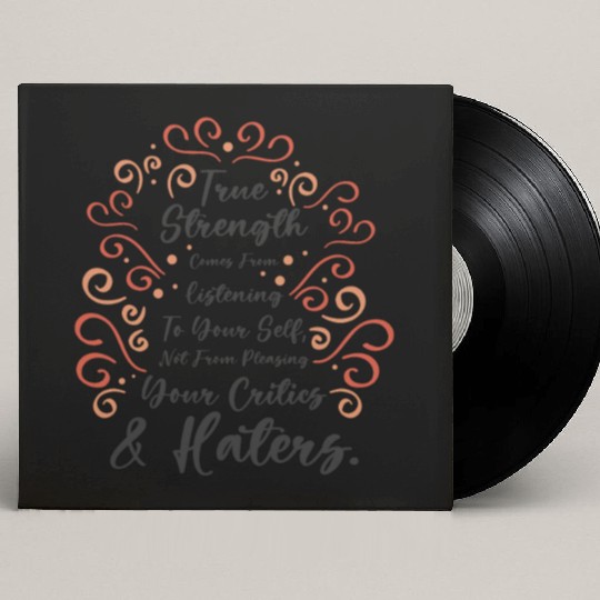 Encouraging People Self-care Motivator Positivity Custom Vinyl Record Sleeves
