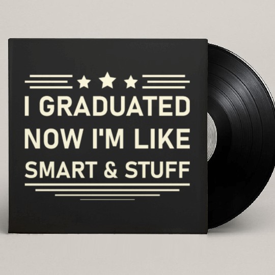 Funny College High School Graduation Gift Senior Custom Vinyl Record Sleeves
