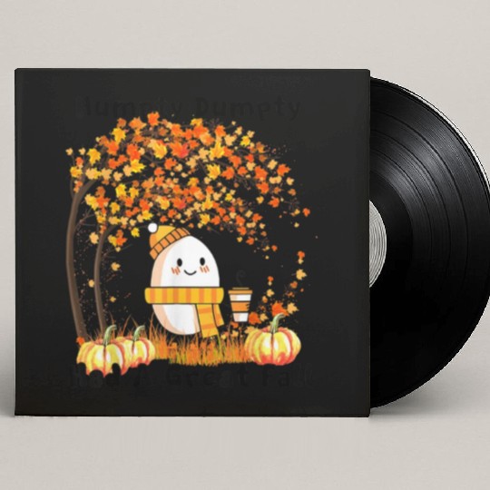 Humpty Dumpty Had A Great Fall Thanksgiving Autumn Custom Vinyl Record Sleeves