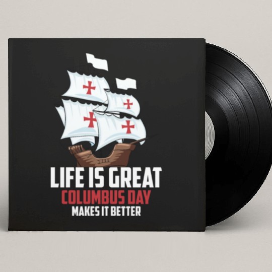 Columbus Day 1492 Custom Vinyl Record Sleeves
