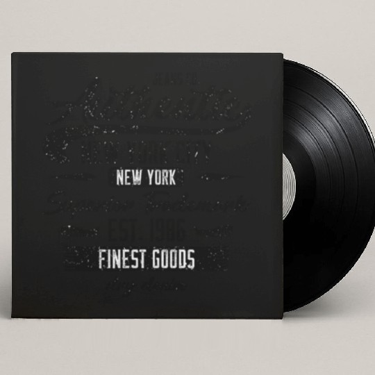 New York City Born In 1986 Vintage Birthday Custom Vinyl Record Sleeves