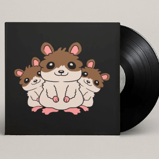 mom hamster kids crew Custom Vinyl Record Sleeves