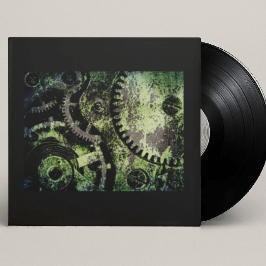 Clock Mechanism Copper Oxide Steampunk Abstract Custom Vinyl Record Sleeves