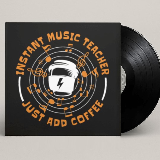 Music Teacher Coffee Custom Vinyl Record Sleeves