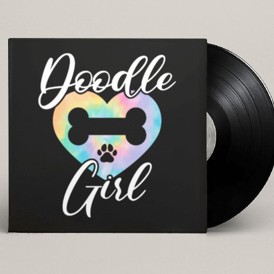 Doodle Girl Goldendoodle Dog Lover Puppy Paw Love Custom Vinyl Record Sleeves