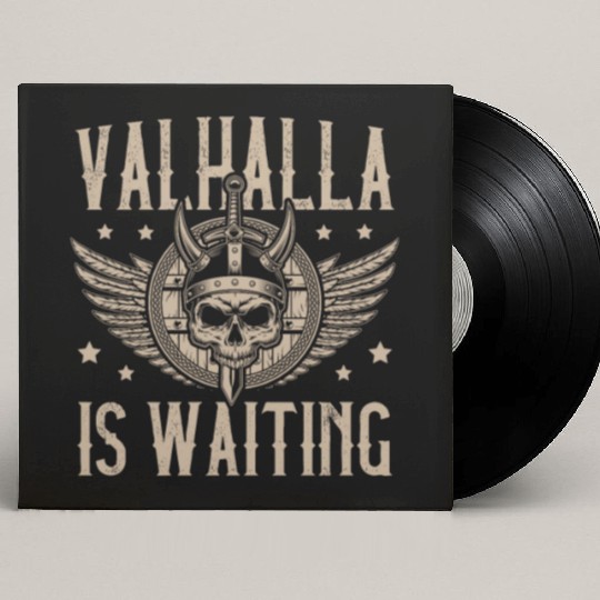 Valhalla is Waiting Pagan Norsemen Viking Warrior Custom Vinyl Record Sleeves