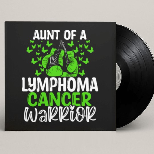 Lymphoma Cancer Awareness Aunt Nephew Niece Custom Vinyl Record Sleeves