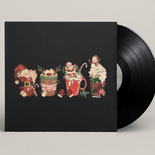 Christmas Coffee 2022 | Merry Christmas Custom Vinyl Record Sleeves