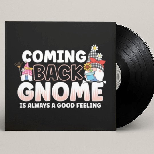 Garden Gnomes Gnome Lover Funny Gnome Gardening Custom Vinyl Record Sleeves