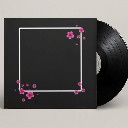 Square Blossom Pink Custom Vinyl Record Sleeves