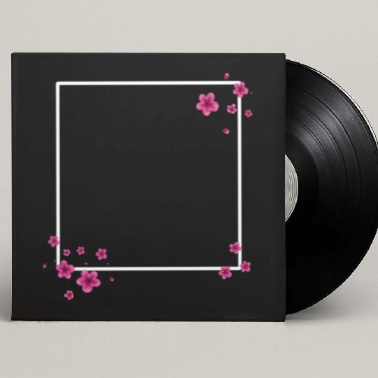 Square Blossom Pink Custom Vinyl Record Sleeves