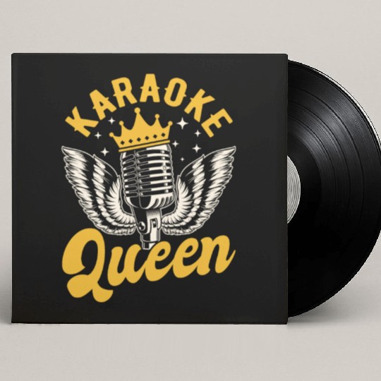 Queen Karaoke Bar, Party, Company Party, Women Custom Vinyl Record Sleeves