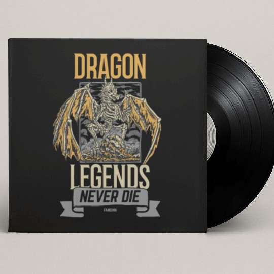 Dragon Legends Never Die Custom Vinyl Record Sleeves