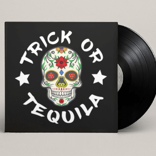 Sugar Skull T - Custom Vinyl Record Sleeves | Trick Or Tequila Custom Vinyl Record Sleeves