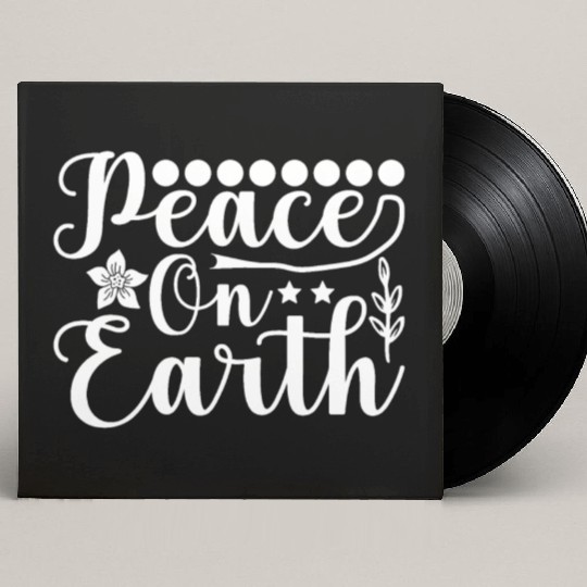 Peace on Earth Custom Vinyl Record Sleeves