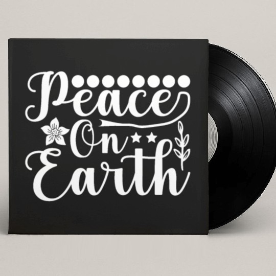 Peace on Earth Custom Vinyl Record Sleeves