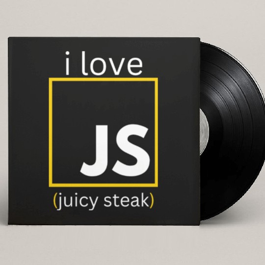 JavaScript web developer funny programming Custom Vinyl Record Sleeves