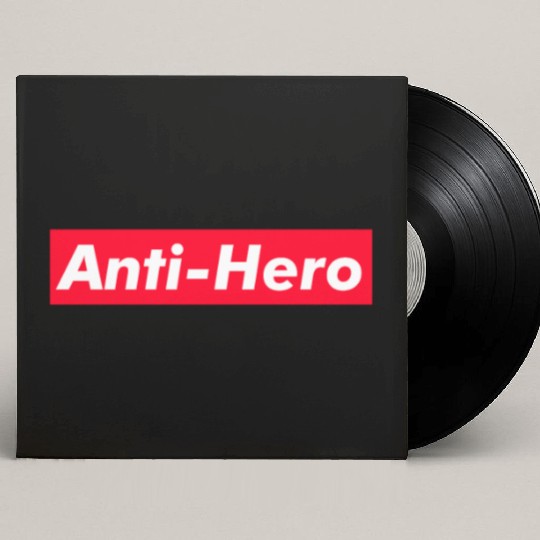 Anti-Hero red boxx Text Gift Music Fan Lover Custom Vinyl Record Sleeves