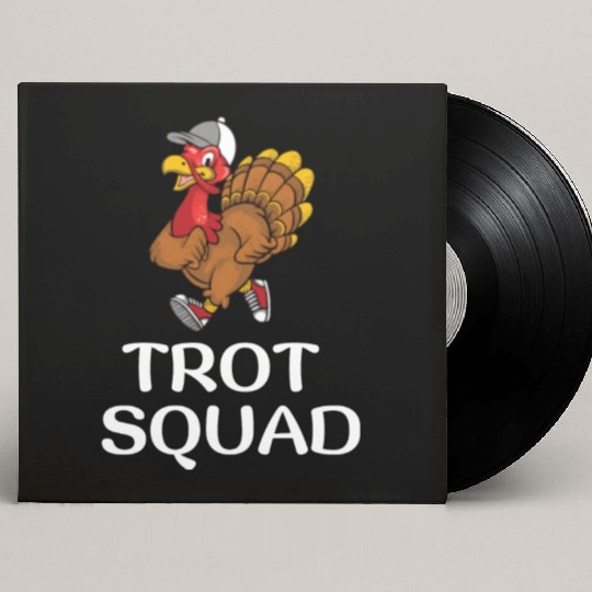 Thanksgiving Running Turkey Trot Squad Custom Vinyl Record Sleeves