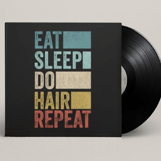 Funny Cosmetologist Hairdresser Hairstylist Custom Vinyl Record Sleeves