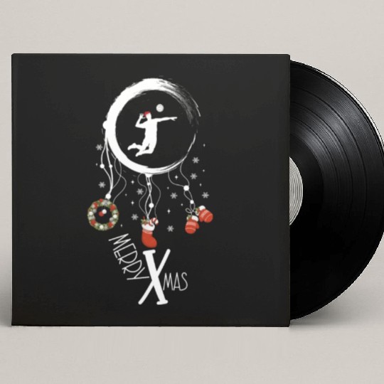 Winter dreamcatcher Christmas Volleyball Custom Vinyl Record Sleeves