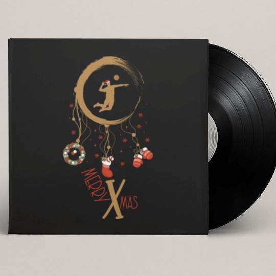 Winter dreamcatcher Christmas Volleyball Custom Vinyl Record Sleeves