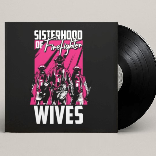 Firefighter Thin Red Line Sisterhood Custom Vinyl Record Sleeves