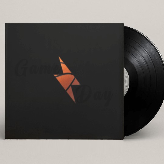 Game Day Basketball Lightning Bolt Custom Vinyl Record Sleeves