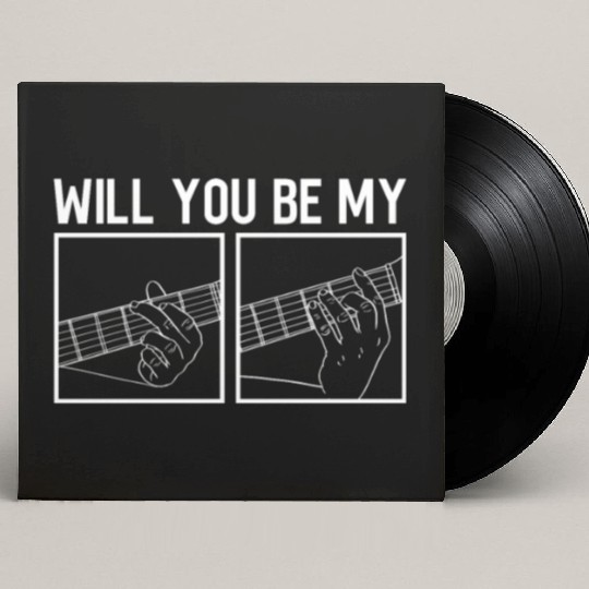 Will You Be My - Electric Guitar Guitar Player Custom Vinyl Record Sleeves