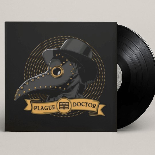 Plague Doctor Custom Vinyl Record Sleeves