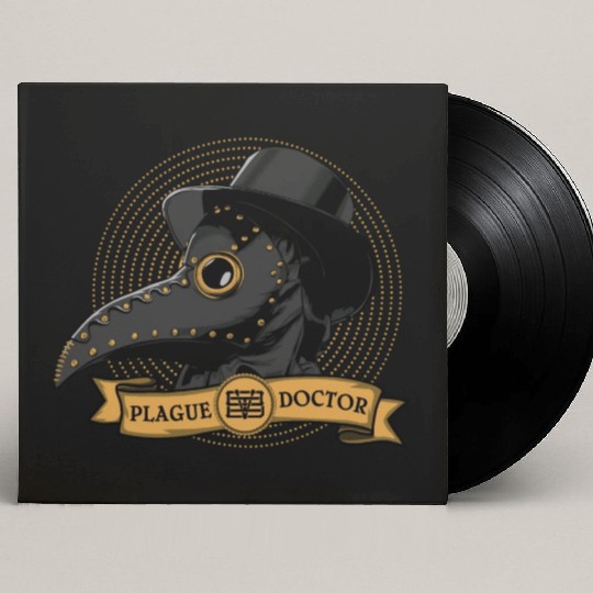 Plague Doctor Custom Vinyl Record Sleeves