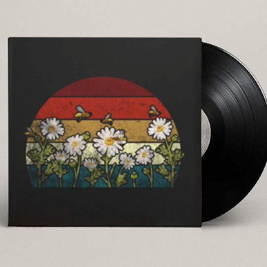 Marguerites Daisy Summer Daisies Flower Garden Custom Vinyl Record Sleeves