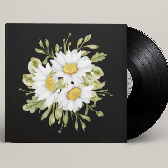 Marguerites Daisy Summer Daisies Flower Garden Custom Vinyl Record Sleeves