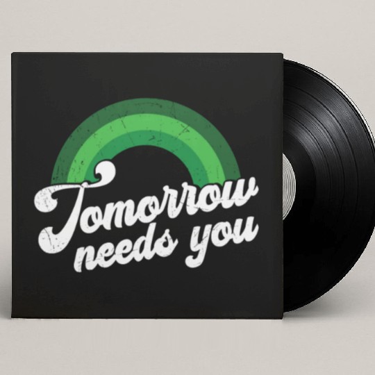Rainbow Mental Health Tomorrow Needs You Custom Vinyl Record Sleeves
