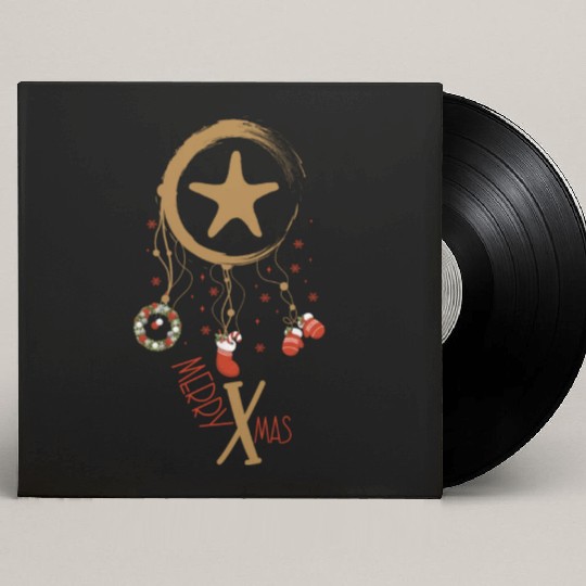 Winter dreamcatcher Christmas Starfish Custom Vinyl Record Sleeves