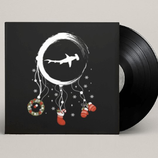 Winter dreamcatcher Christmas Hammerhead shark Custom Vinyl Record Sleeves