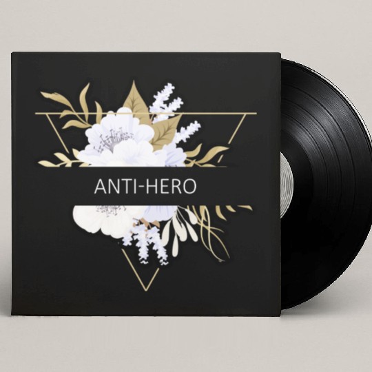 Anti-Hero Flower Text Gift Music Fan Lover Custom Vinyl Record Sleeves