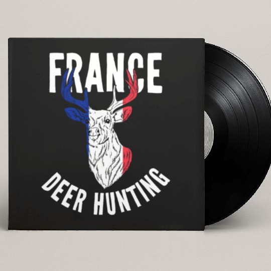 France Deer Hunting Buck Stag Hunter French Custom Vinyl Record Sleeves