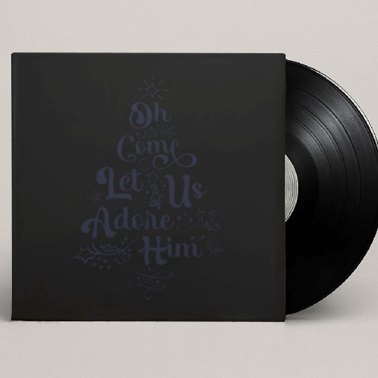 Oh Come Let Us Adore Him Jesus Family Christian Custom Vinyl Record Sleeves